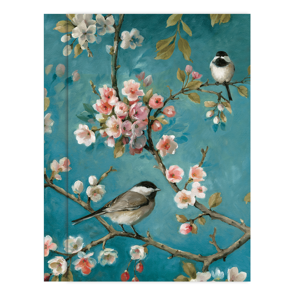 Painted Birds Purse Pad With Pen